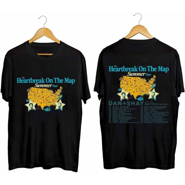 Dan And Shay Tour Heartbreak On The Map 2024 Shirt-image