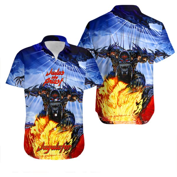 Judas Priest Jugulator 2 Album Aloha Hawaiian Shirt-image