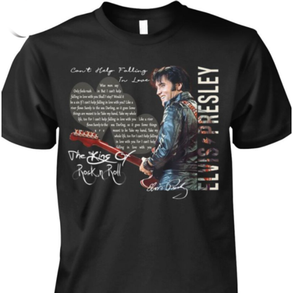 The King Of Rock N Roll Elvis Presley T-Shirt Gift For Fans-image