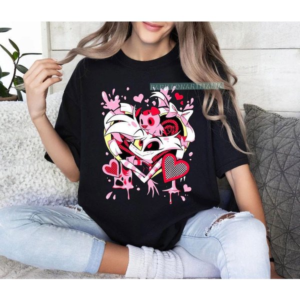 Angle Dust And Fat Nuggets Hazbin Hotel Shirt-image