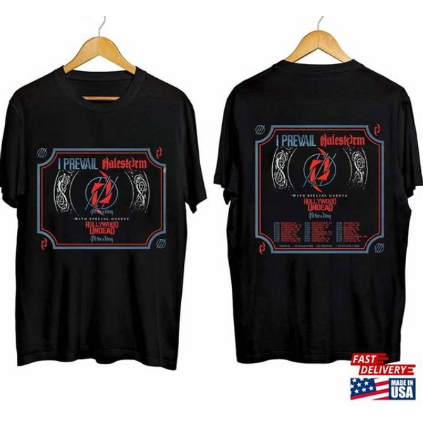 Halestorm' And I Prevail' 2024 Tour T-Shirt Double Sided-image