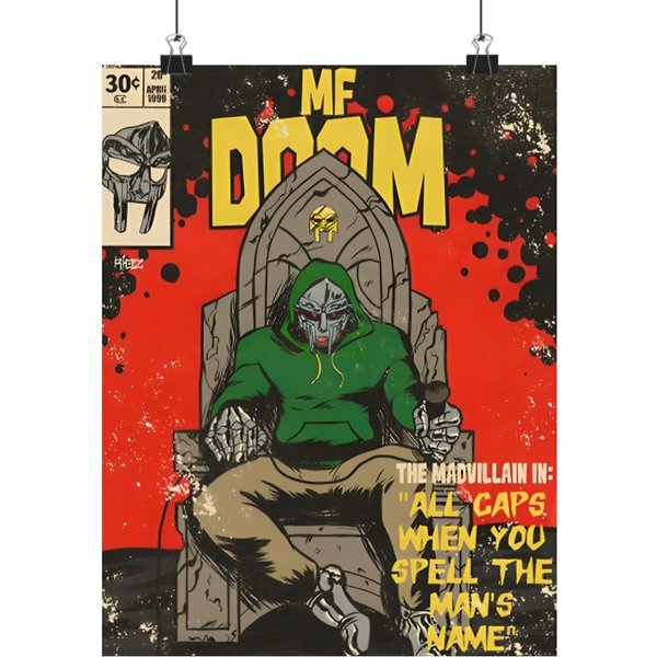 Mf Dooom Poster, Hip Hop Poster-image