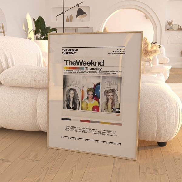 Weeknds - Thursday Album Poster, Album Cover Poster-image