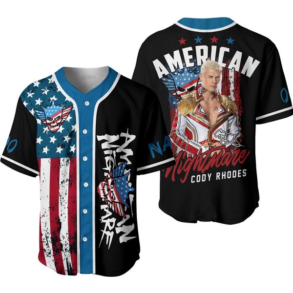 American Nightmare Cody Rhodes Baseball Jersey-image