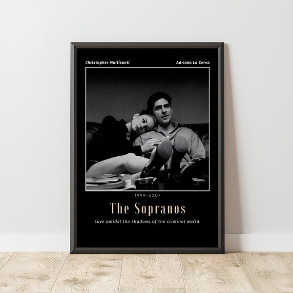 Chris Moltisanti And Adriana Poster The Sopranos The Sopranos-image