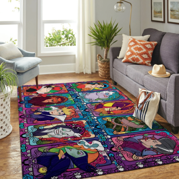 Animated Movie Villains Evil Cartoon Characters Iconic Villains Rug-image