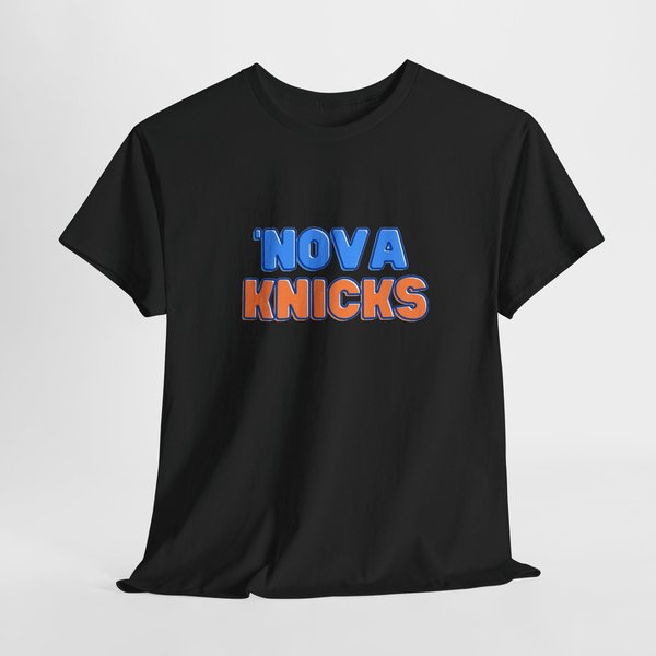 Nova Knicks - Basketball Inspired T-Shirt Unisex Heavy Cotton Tee-image
