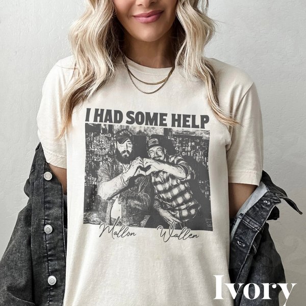 I Had Some Help Shirt, Post Malone, Wallen Western, I Had Some Help-image