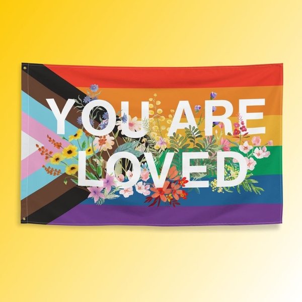 You Are Loved Pride Flag - Lgbtq Support Rainbow Flag, Lqbt Pride Flag-image