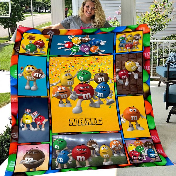 Personalized M&M's World Fleece Blanket-image