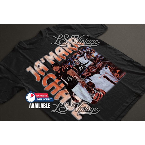 Ja'marr Chase Shirt Vintage Ja'marr Chase Graphic Tee Jersey Bootleg 90S T-Shirt-image