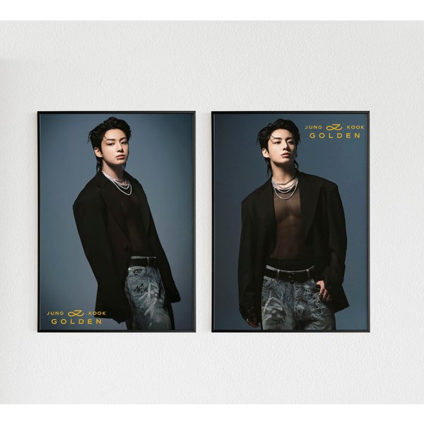 Jungkook Poster, Jungkook Golden Poster Set, Jung Kook Seven Poster-image