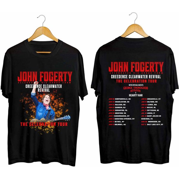John Fogerty The Celebration Tour 2024 Double Sided Shirt-image