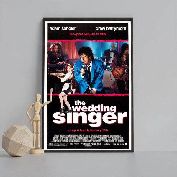 The Wedding Singer 1998 Poster, Movie Poster, Minimalist Poster-image