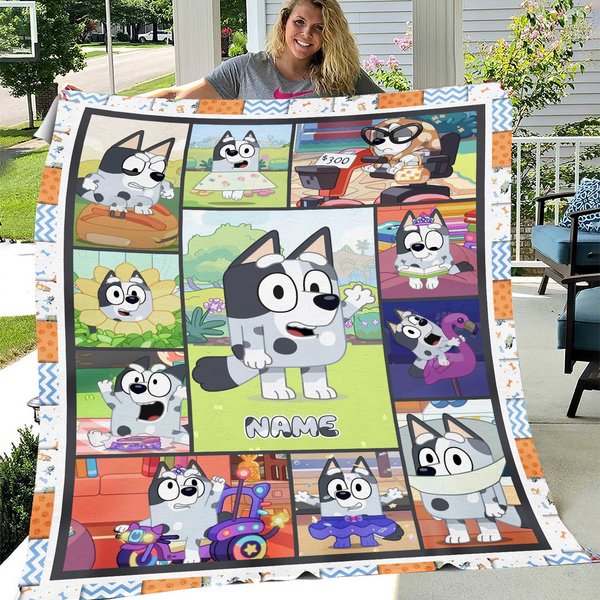 Blueydad Muffin Heeler Fleece Blanket-image