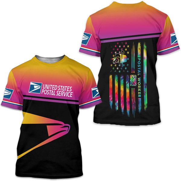 Postal Service 3D All Over Printed T-Shirt-image