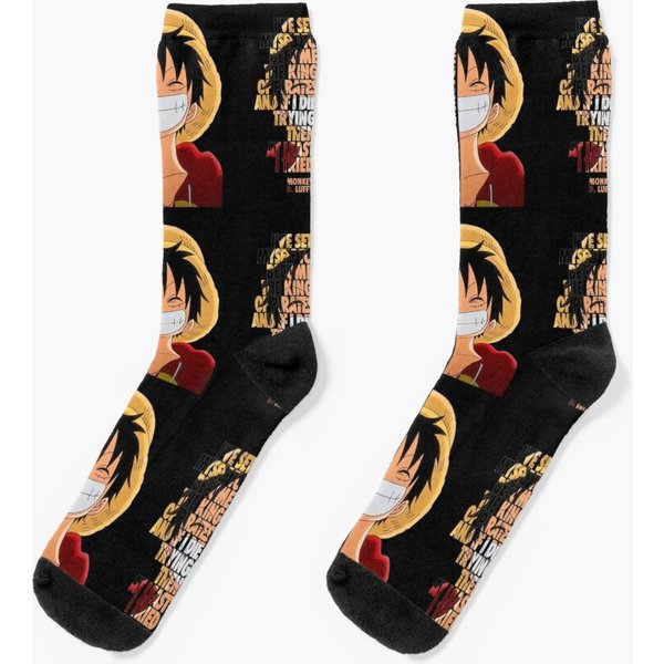 Monkey D Luffy Quotes Poster Socks
