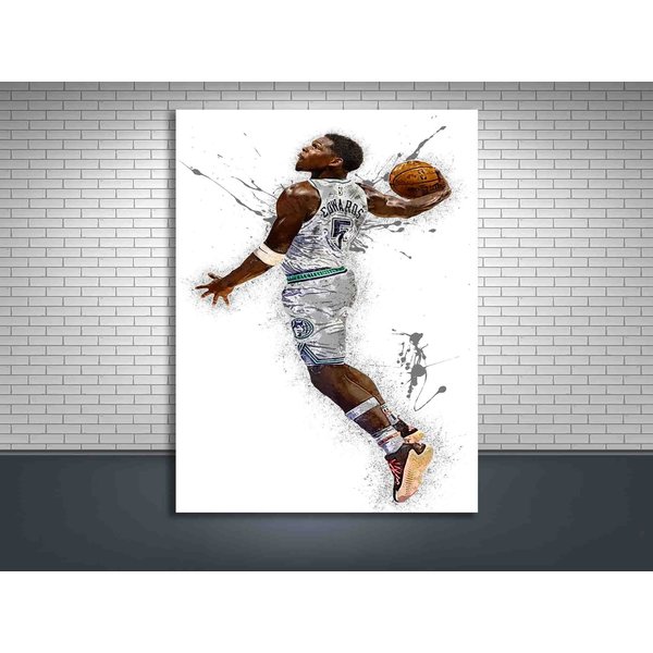 Anthony Edwards Dunk Poster, Minnesota Timberwolves-image