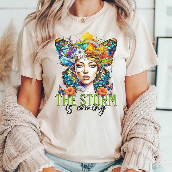 The Storm Is Coming, Feminist T-Shirt, Snarky Stormy Daniels Nature-image