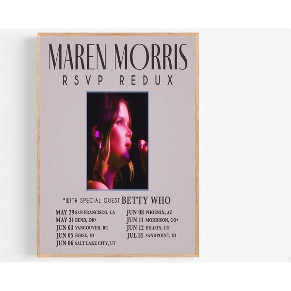 Maren Morris 2024 Tour Poster-image