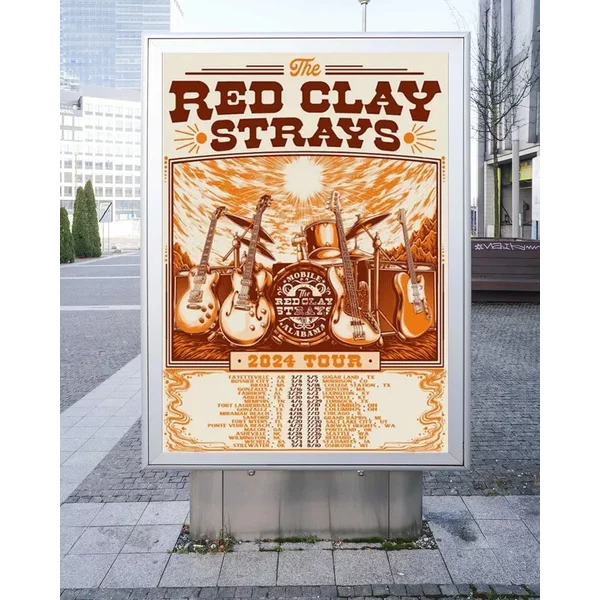 The Red Clay Strays 2024 Tour Poster-image