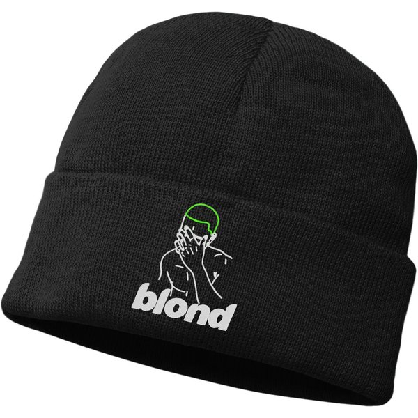 Blond Embroidered Beanie Hat, Frank Ocean Inspired Beanie-image