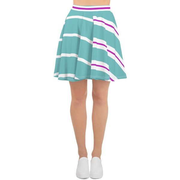 Vanellope Running Costume Skater Skirt-image