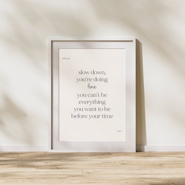 Billy Joel Vienna Lyrics Poster, Music, Lyrics From Vienna-image