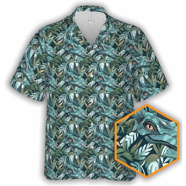 Clever Girl | Button-Up Hawaiian Shirt-image
