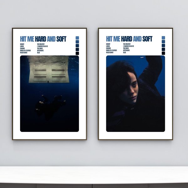 Billie Eilish Hit Me Hard And Soft Poster, Happier Than Ever Poster, Billie Eilish Poster-image
