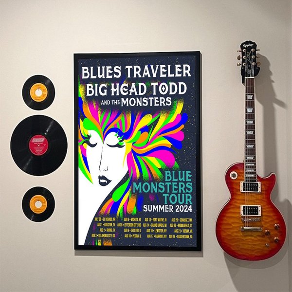 Blues Traveler 2024 Tour Poster, Home Decor, Wall Decor-image