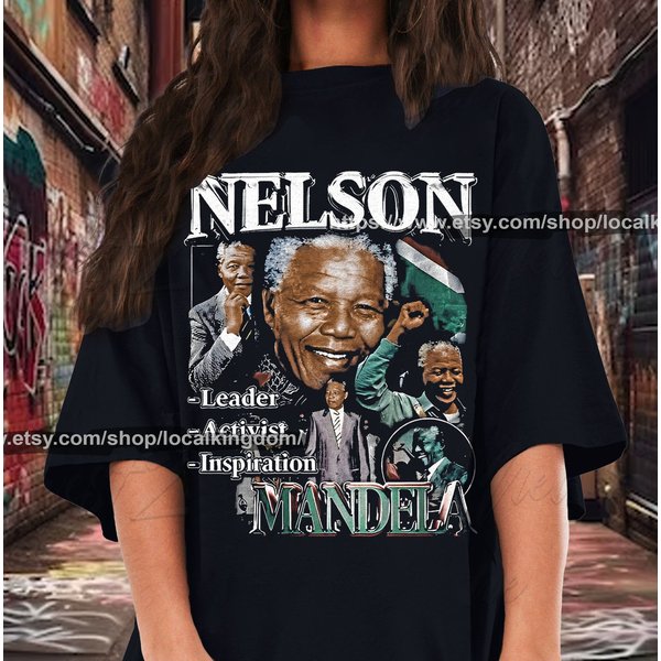 Nelson Mandela T-Shirt, Gift For Women And Man T-Shirt-image