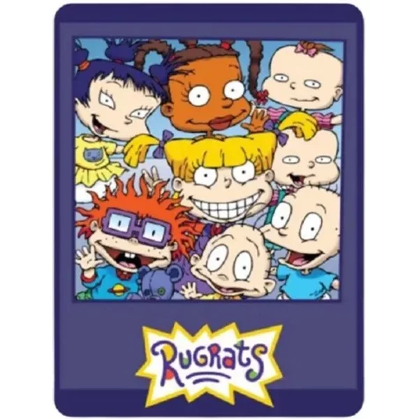 New Rugrats Group Fleece Blanket Nick Cartoon Tommy Angelica Chuckie-image