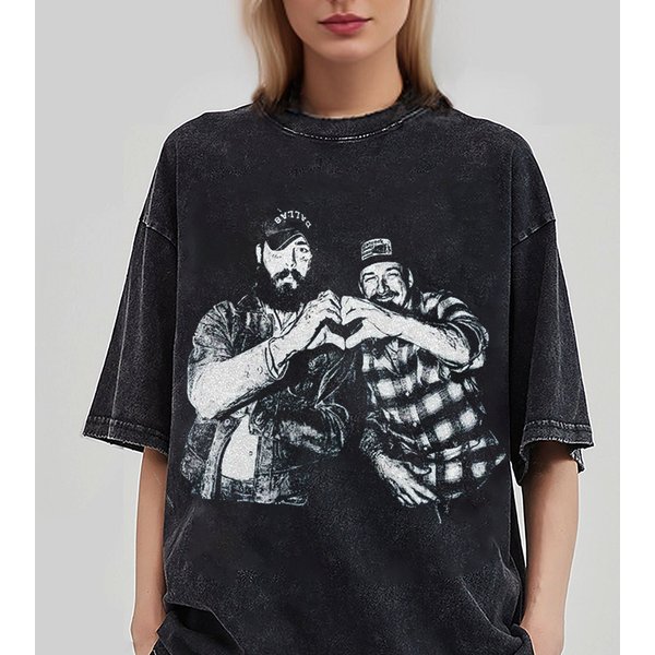 I Had Some Help Wallen And Malone Tee, Posty And Morgan Had Some Help T-Shirt-image