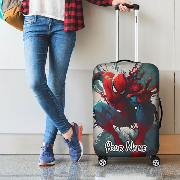 Custom Spider Luggage Cover-image