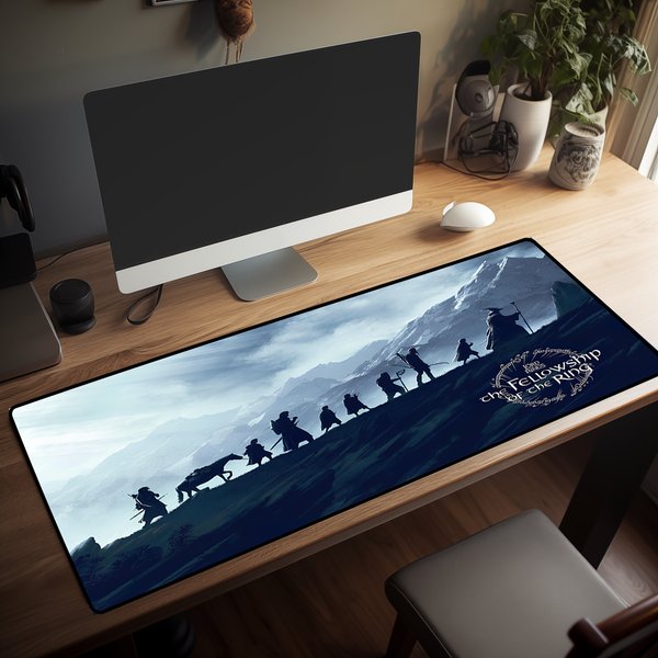 Fury Of The Dark Lord Mousepad, Gaming Anime Lord Of The Rings Desk Mat-image
