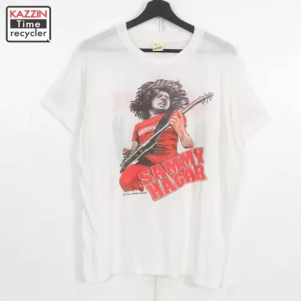 80S Usa Made Sammy Hagar Screen Stars Band T-Shirt-image