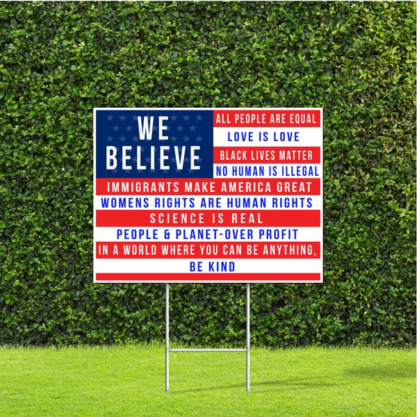 We Believe, All People Are Equal, Black Lives Matter, Womens Rights-image
