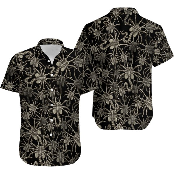 Alien Face Hugger 3D Hawaii Shirt-image