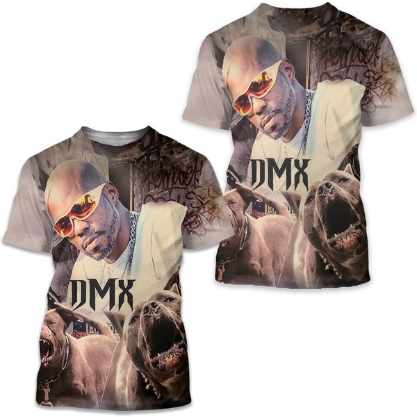 Dmx Pitbull Shirt Hip Hop Old School 90'S Rap-image