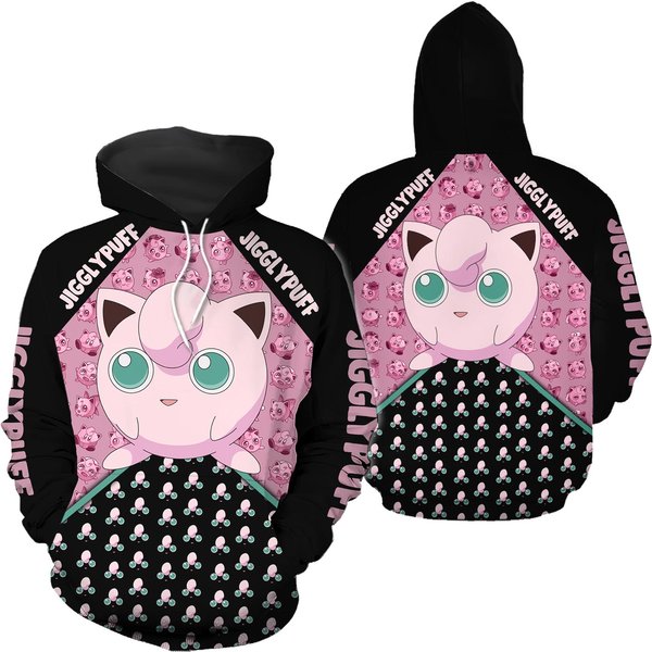 Jigglypuff Legging Hoodie Set, Jigglypuff Hoodie Legging Set-image