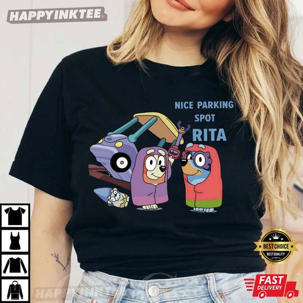 Nice Parking Spot Rita, Blueydad T-Shirt-image