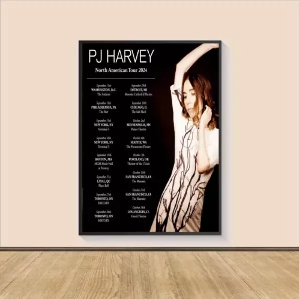 Pj Harvey North American Tour 2024 Poster-image