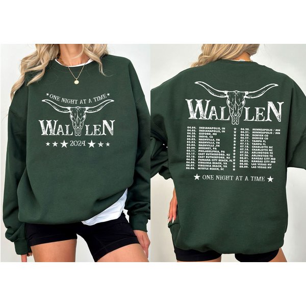 Wallen Western One Thing At A Time Tour 2024 Sweatshirt-image