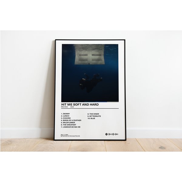 Billie Eilish - Hit Me Hard And Soft Album Poster/ Printable Poster / Album Cover-image