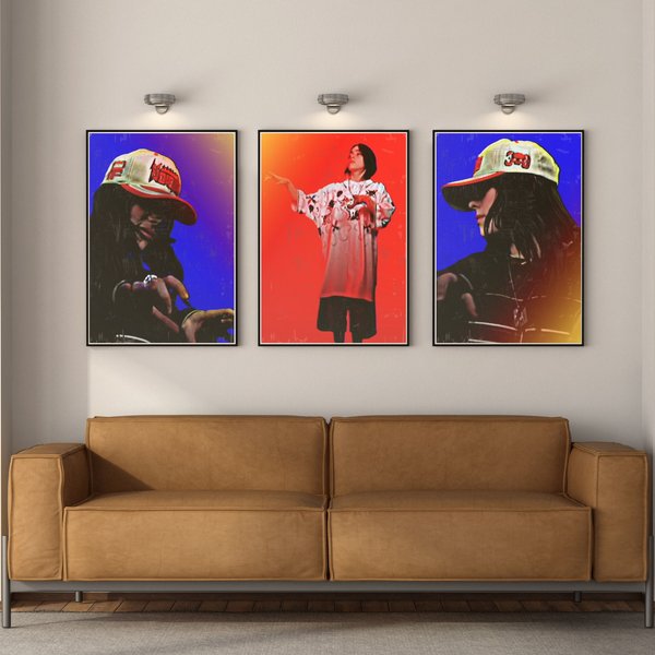 Billie Eilish Hit Me Hard And Soft Poster, Happier Than Ever Poster, Billie Eilish-image
