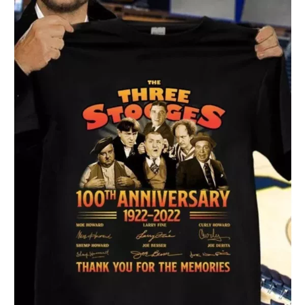 The Three Stooges Comedy Team 100Th Anniversary T-Shirt-image