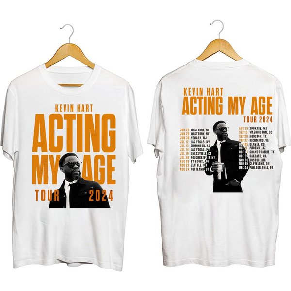 Kevin Hart Act My Age Tour 2024 Shirt, Kevin Hart 2024 Concert Shirt-image