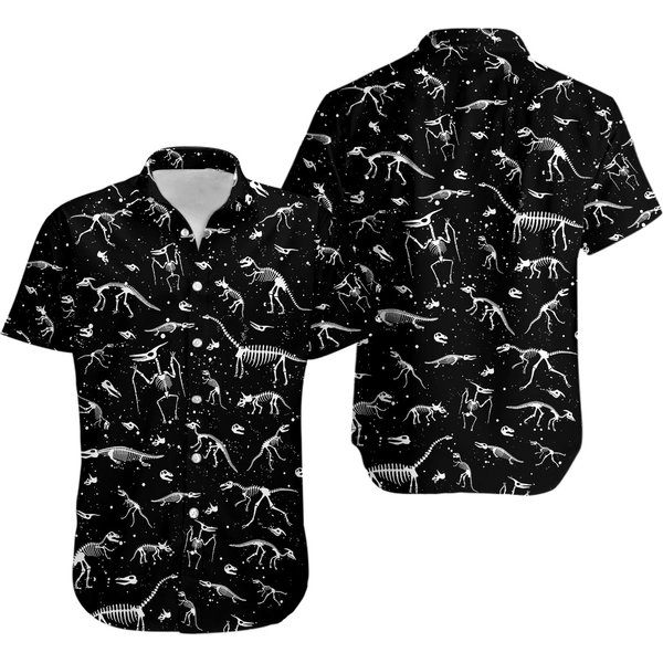 Dinosaur Button Shirt, Dinosaur Shirt-image