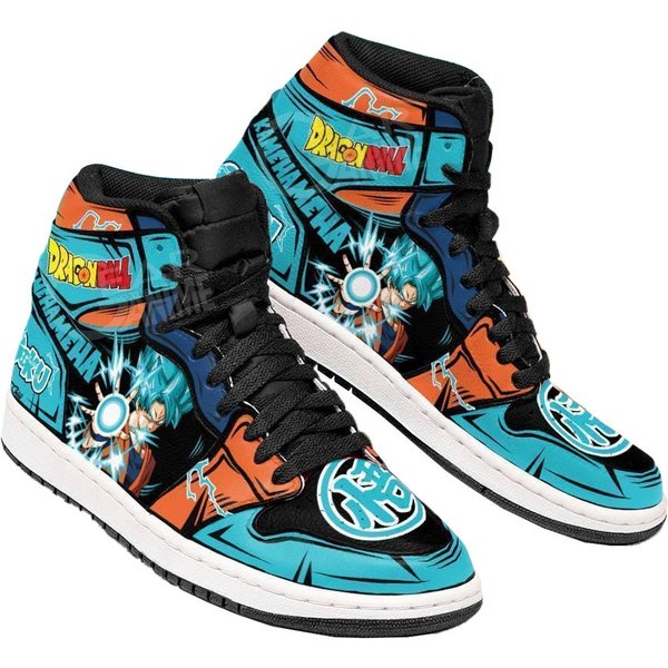 Goku Blue Jd1S Sneakers Kamehameha Anime Mid Top Shoes-image